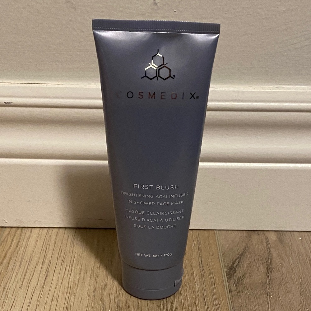 COSMEDIX First Blush Brightening açai infused in shower Face Mask Size 4 oz *new